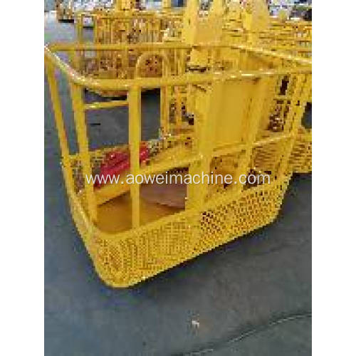 Crane gondola lifting boom mobile aerial work belt crane truck lift basket